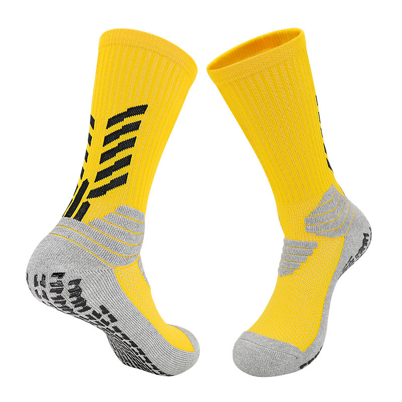 Fabriks brugerdefinerede sportsgreb sokker Anti slip fodboldsokker med brugerdefinerede logo atletiske fodboldsokker