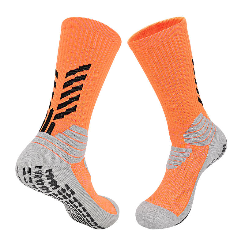 Fabriks brugerdefinerede sportsgreb sokker Anti slip fodboldsokker med brugerdefinerede logo atletiske fodboldsokker
