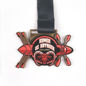 Støbt metalmedaljer sølvmedalje