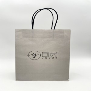 Grå gavepose, gavepakningstaske, tendensen er enkel