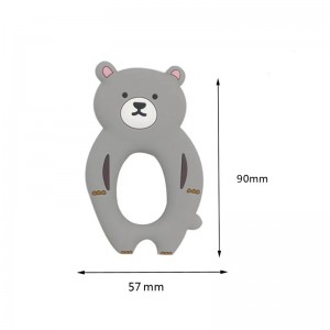 BPA gratis tyggbar tænder legetøj Baby tænder bærer form silikone teether