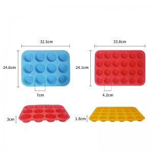 Ikke -stick silikone muffins pan - forme til muffins og cupcakes, silikone bageforme, 12 hul donutforme til bage keto bagels, vigtige værktøjer til fester og festivaler.