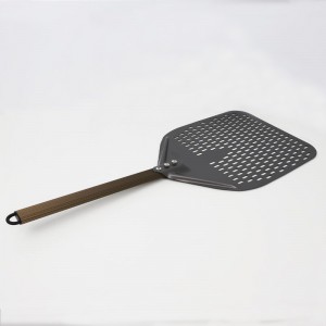 Aftagelig aluminiumshåndtag Anodiseret 8 tommer 10 tommer perforeret aluminium Pizza Peel Pizza Shovel Pizza Spatel Pizza Paddle Oven Tilbehør