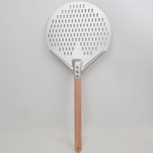 Aftagelig 12nch 14 tommer aluminium rund pizza skræl pizza skovl pizza spatel pizza padle