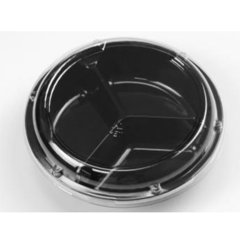 Tre-compartment friske-cut frugter kasse låg 205*155*58 mm HJ-190