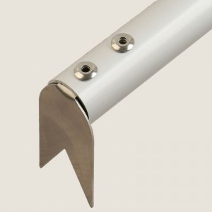 Pizza Gaffel rustfrit stål Pizza Flipper Turner 43cm / 16,9 tommer langt håndtag Pizza Spinning Gaffel for Pizza Ovn / Grill, let at vende skræl for Pizza