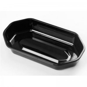 Farverige frugtbakke uden låg 200 * 110 * 35 mm HGF-2010F Transparent / Sort