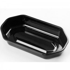 Farverig frugtbakke uden låg 225*120*40 mm HGF-2313 Gennemsigtig/sort