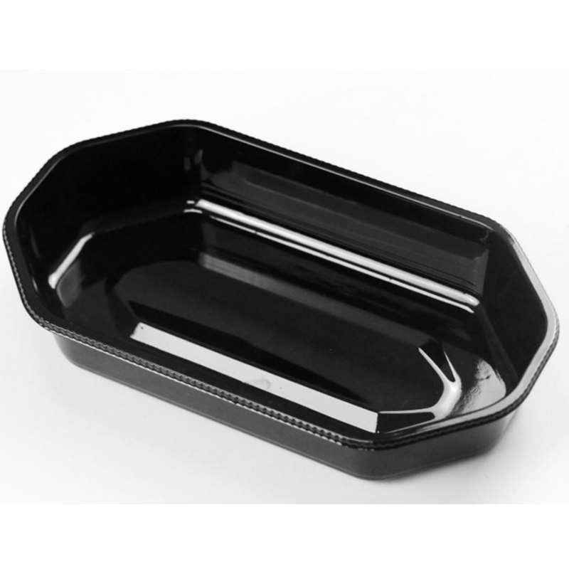 Farverig frugtbakke uden låg 225*120*40 mm HGF-2313 Gennemsigtig/sort