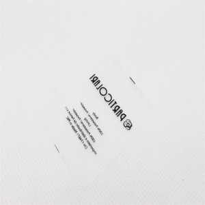 Gennemsigtig trykt forsendelsesmærke