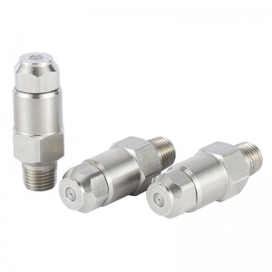 Rustfrit stål Hydraulisk forstøvning af LNN -dysen Fugtighed Luft Aviler Fin Mist Spray Dyse Vand Atomiserende sprøjtedyse