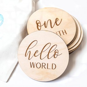 Træ artefakt gravid baby måned milepæl kort træ månedligt mindekort voksende kort