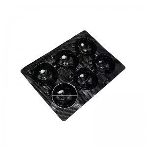 Vis frugtbakke 388*282*55 mm 6 riller