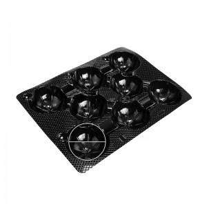 Vis frugtbakke 388*282*55 mm 8 riller