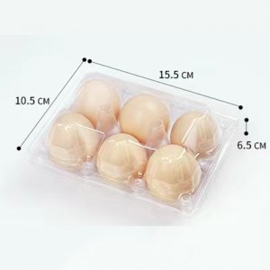 Ægbakke 155*105*65 mm 6 riller