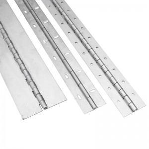 Tilpasset lang hængsel 201#304#Tykkelse 3.0 Rustfrit stål Tyk klaver Hængsel Kontinuerlig række Kabinet Klaver Hængsel