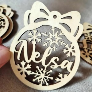 Laser udskåret skåret træ krydsfiner cirkel dekorativt stykke