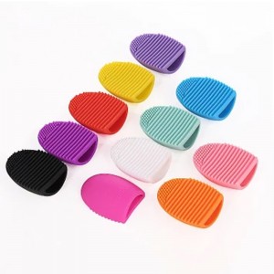 Makeup Brush Cleaner Mat Silicone Cosmetic Cleaning Pad Washing Scrubber Board Makeup Egg Wising Tool