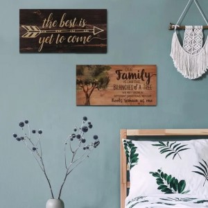 Personaliseret kunsthåndværk Træskilt Dekoration Træskilt