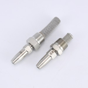 Kraftfuld flydende søjle spray dyse papir maskine banebrydende vandstrålenåledyse