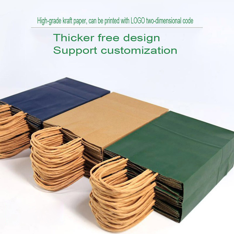 Farverig brun papirpose