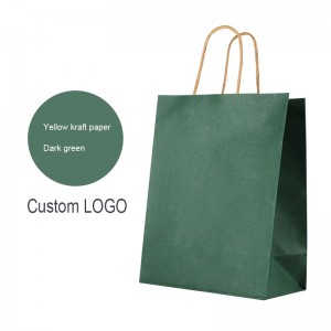 Farverig brun papirpose