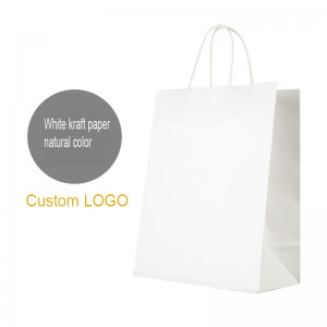 Farverig brun papirpose