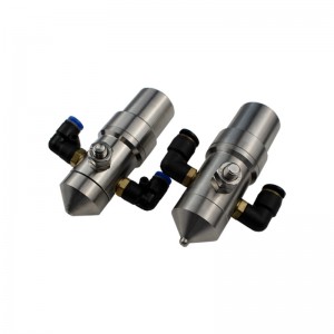 Anti-dryp luftforstærkende dyse to-fluid spray Atomiserende dyse rustfrit stål bølgepap pap befugter dyse