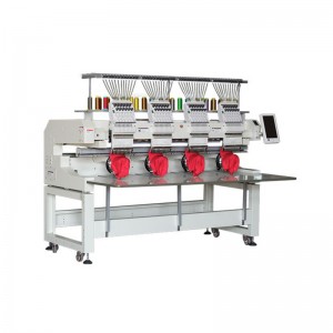 Fire hovedhastigheds computeriseret broderimaskine