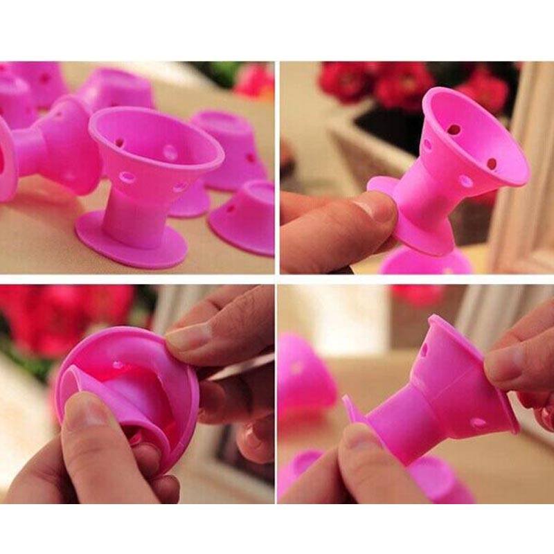 Ingen varmeopvarmningskuller, silikone curlers curlingværktøjer, ingen opvarmning, ingen skade på håret, let at rengøre