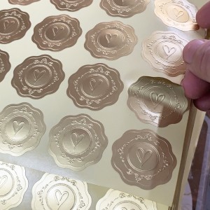 Brugerdefinerede hot stempling-selvklæbende etiketter