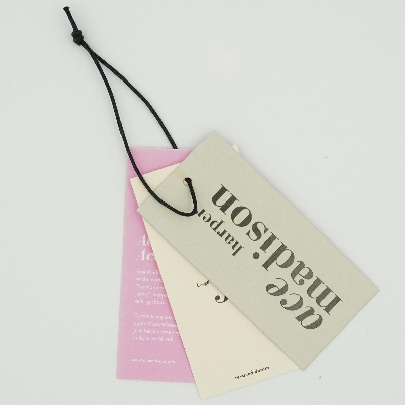 Hangtag -tilpasset udskrivning