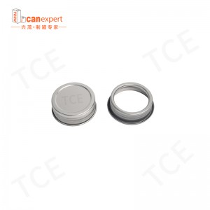 TCE-FACTORY DIRECT METAL KAN SKRAV MUND 42MM DIAMETER 0,25 mm Tykkelsesskrue Låget