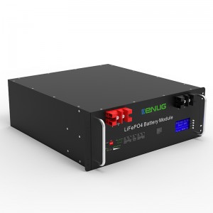 51.2v 100/150/200AH LifePO4 Lithium Ion Batteri Energilagringssystem i solenergisystemer med LCD