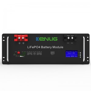 51.2v 100/150/200AH LifePO4 Lithium Ion Batteri Energilagringssystem i solenergisystemer med LCD