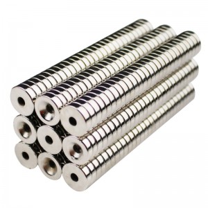 Tæller Sunk Head Hole Cylindrical Magnet