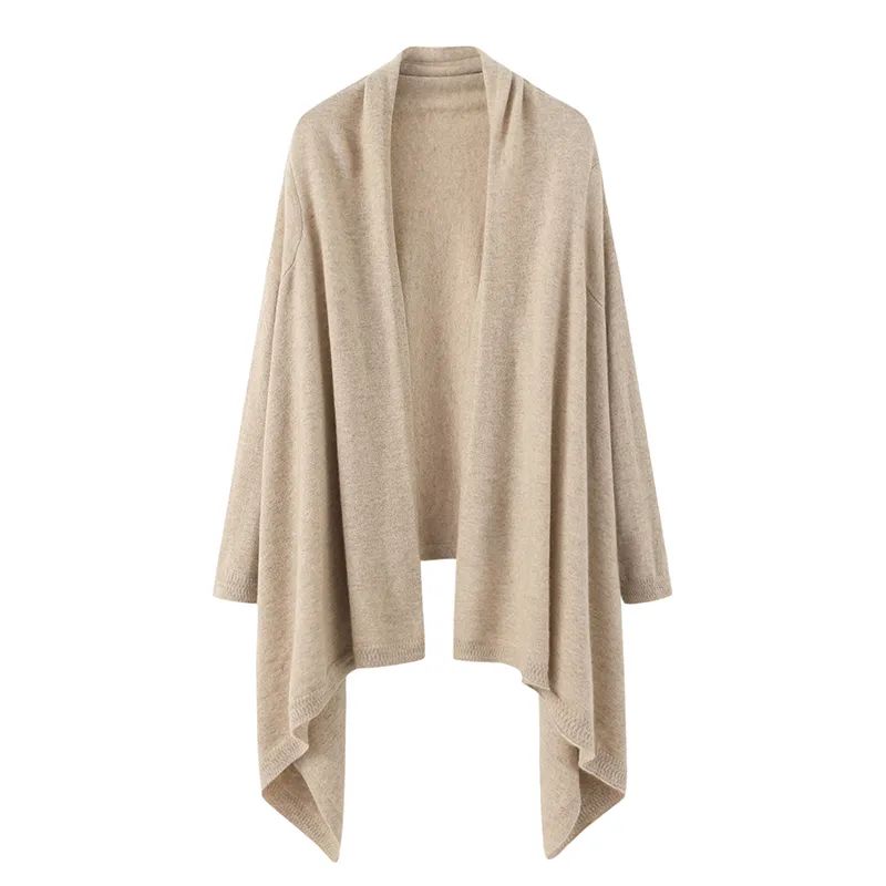 Producent leverer damer med ærmer strik cashmere poncho