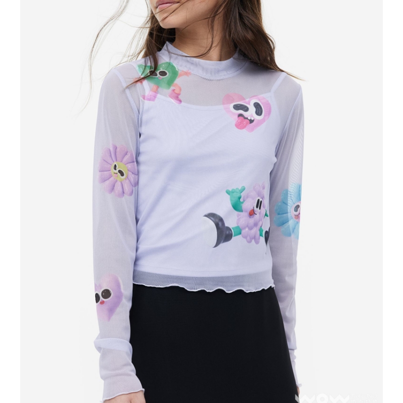 H&m/eva cremers/3d/digital farver/brightnuancer/crossover co-mærket tegneserie grafik