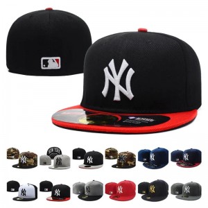 2023 Fashion Custom 6 Panel Flat Brim broderede logo Mænds udendørs sportsbaseballkapitalhatte til engros