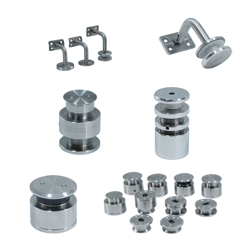 Rustfrit stål rækværk tilbehør trapper og balkon glas gelænder tilbehør produkter