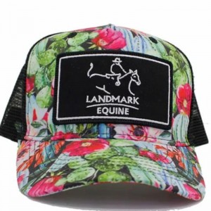 Tilpasset trykt stof 5 panel mesh trucker hat