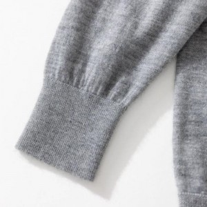 Engros skræddersyet efterårs vintermænds strikkede sweater poloshirt