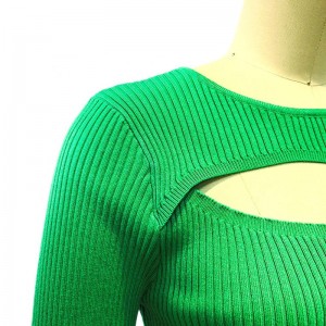 Afslappet overdimensioneret solid farve besætning hals sexet sweater kjole kvinder tøj piger pullover langærmet strik top kvindelige trøjer