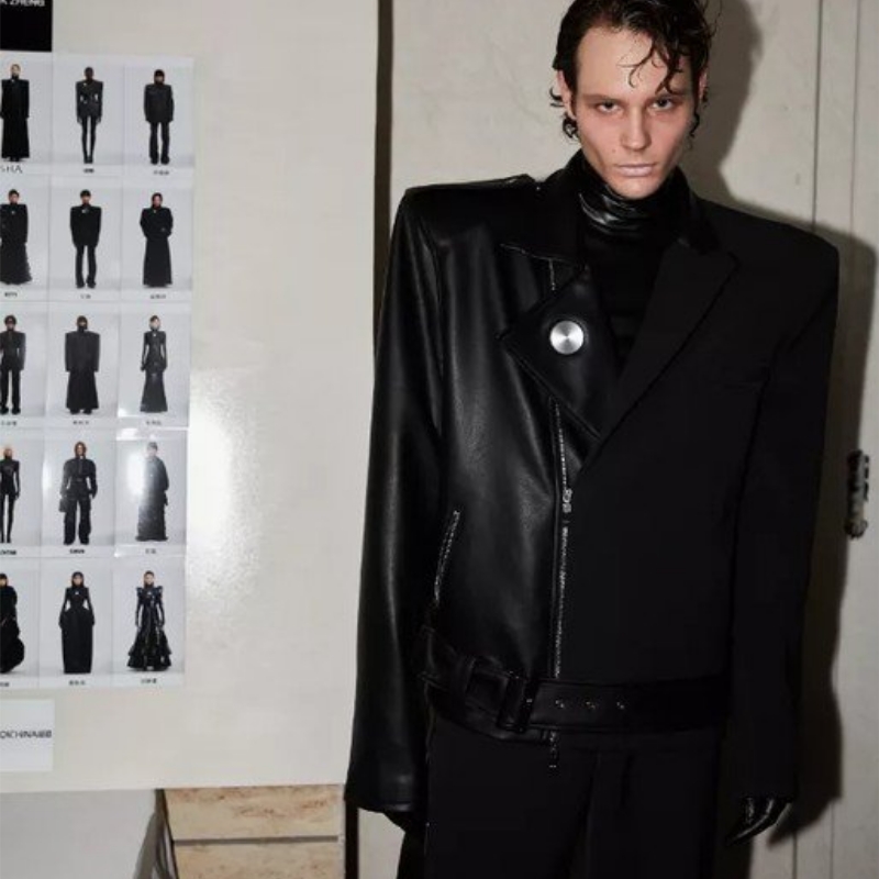 Farve/layeret monokrome/black med sort