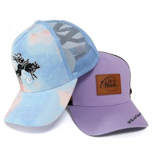 Brugerdefineret klassisk 5 panel -panelbaseballtransporthatte med høj kvalitet med broderi -logo, præg pressetrykning