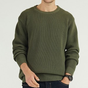 100% bomuld vinter tilpasset mænds besætning hals pullover sweater jumpere