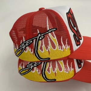 Høj kvalitet af høj størrelse fuld version af broderi trucker hat brugerdefineret logo