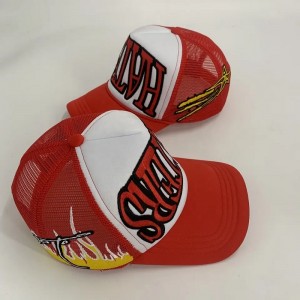 Høj kvalitet af høj størrelse fuld version af broderi trucker hat brugerdefineret logo