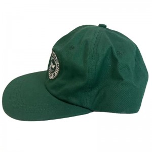 Brugerdefineret bomuldsmode broderi Ustruktureret blød 6 -panel flad Brim Snapback Cap Hat