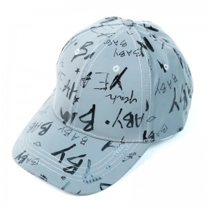 Lav MOQ billig brugerdefineret populær ustrukturerede baseball hatte mørkegrå reflekterende hatte baseball cap til mand